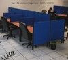 1050000007 Trennw�nde f�r Callcenter Einrichtung Stellw�nde Trennwandsysteme